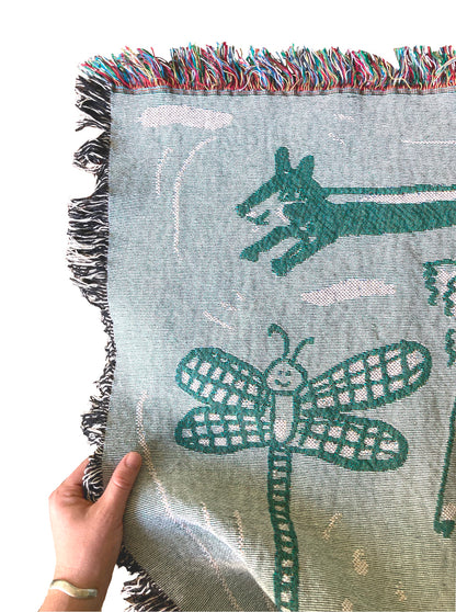 Animals Woven Blanket