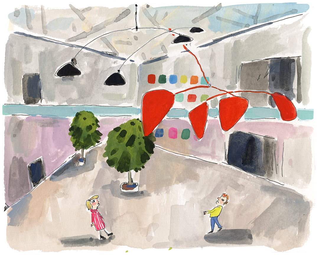 National Gallery of Art, painting on paper.