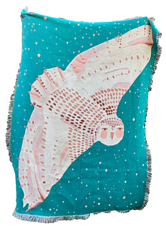 Owl Woven Blanket