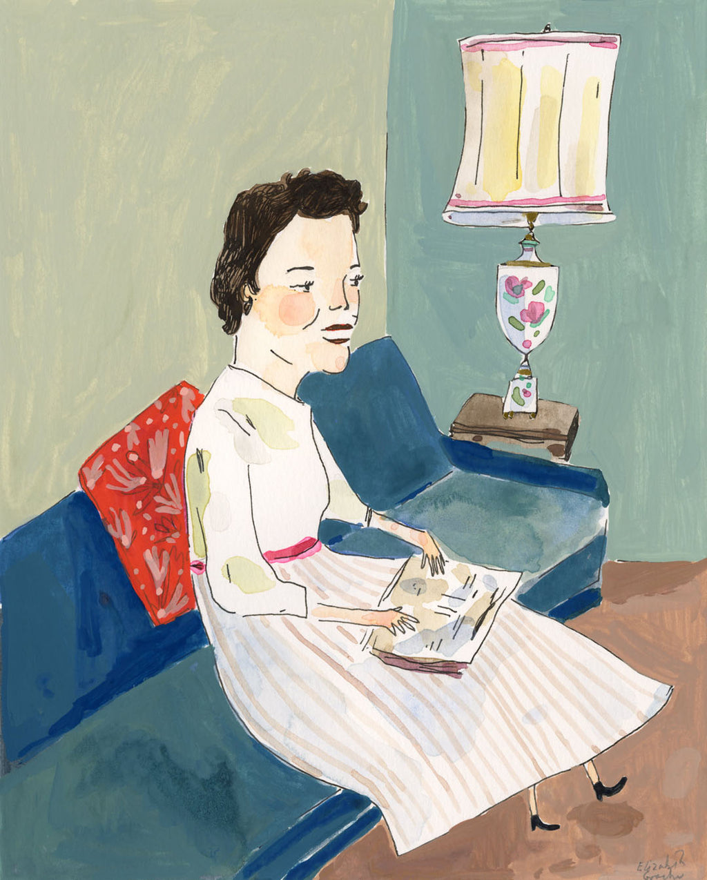 Custom watercolor portraits.