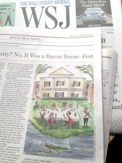 Wall Street Journal commission, watercolor illustration.
