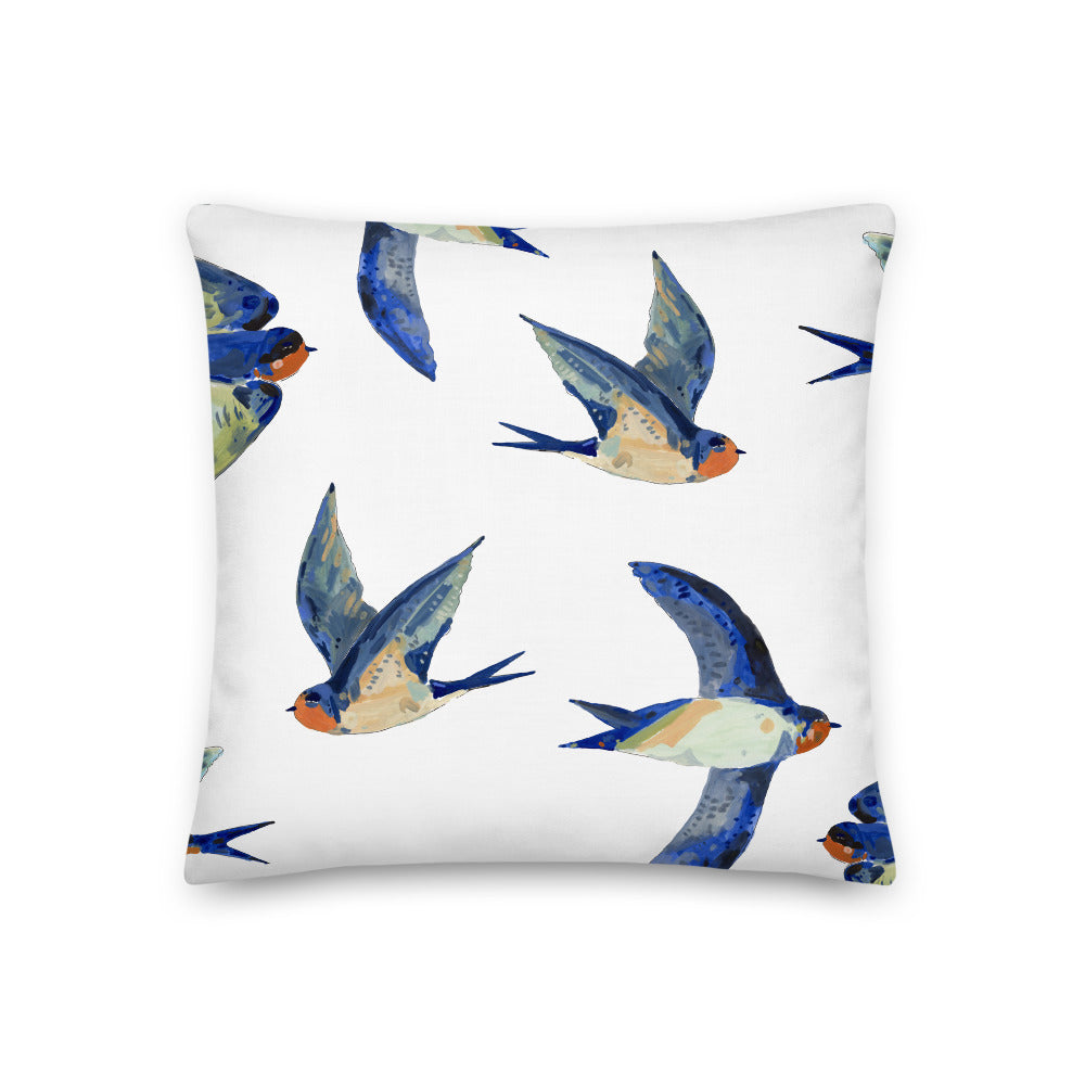 Swallow Birds Pillow