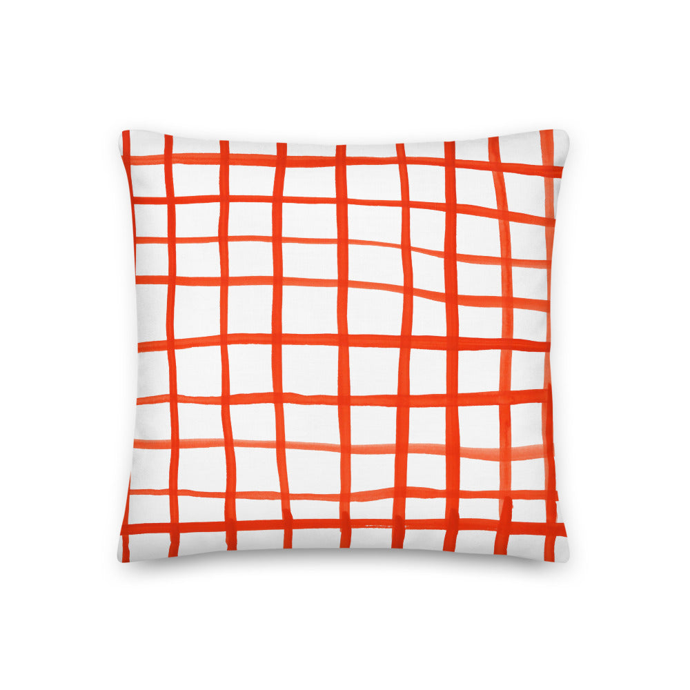Red Plaid Pillow