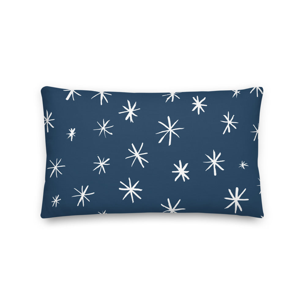 Navy + White Stars Pillow