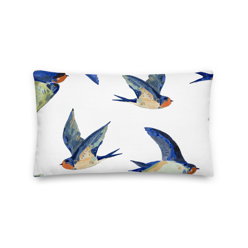 Swallow Birds Pillow