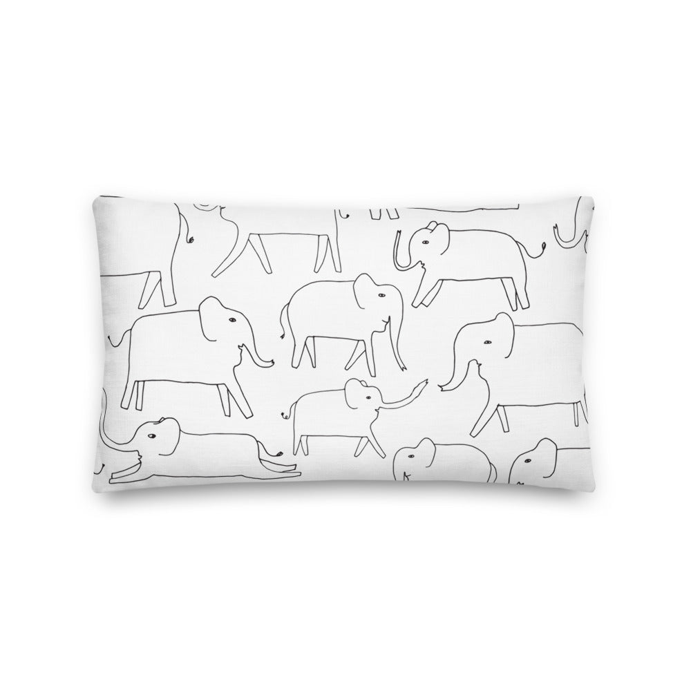 Elephant Parade Pillow