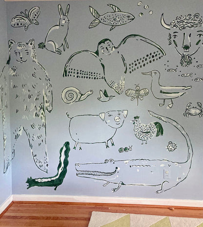Animals Woven Blanket
