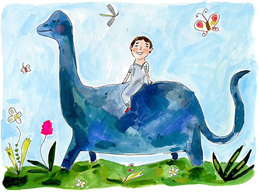 Custom watercolor portraits, 9" by 12"