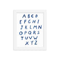 Stars Alphabet, Framed Poster