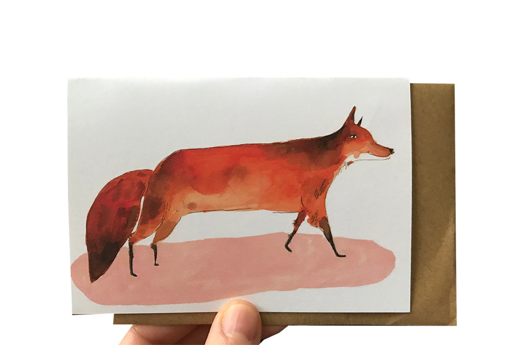 Fox Notecard.