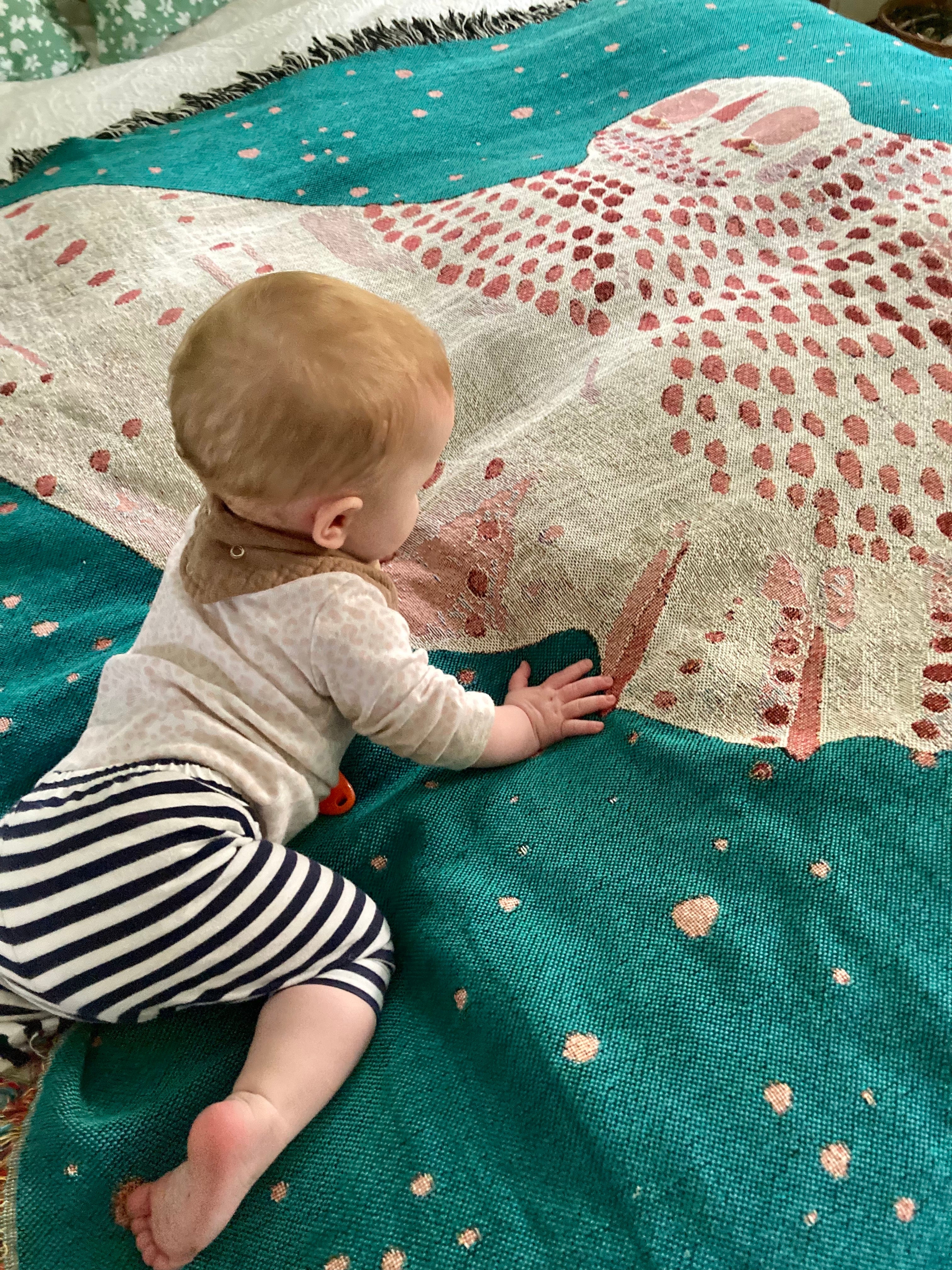 Owl Woven Blanket