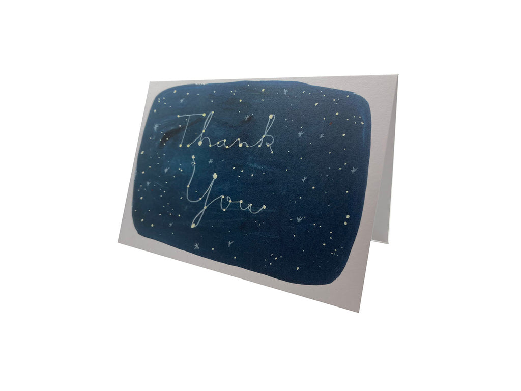 Starry Sky Thank you Notecard.